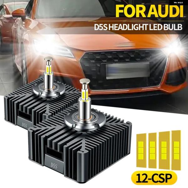 並行輸入品 アウディ TT Q7 Q3 D5S 2014-2018 LEDヘッドライトバルブ 30000LM CAN対応 2個 車
