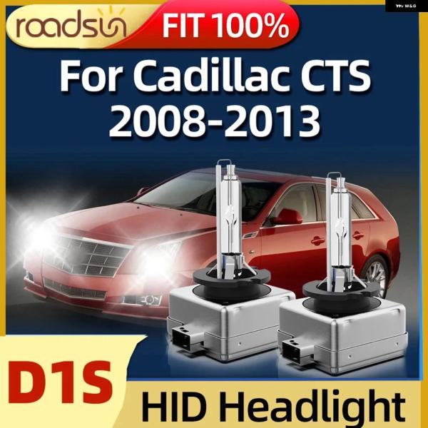 並行輸入品 キャデラック CTS 2008-2013 HID キセノン D1S ヘッドライト バルブ 35W 6000K 2個 車