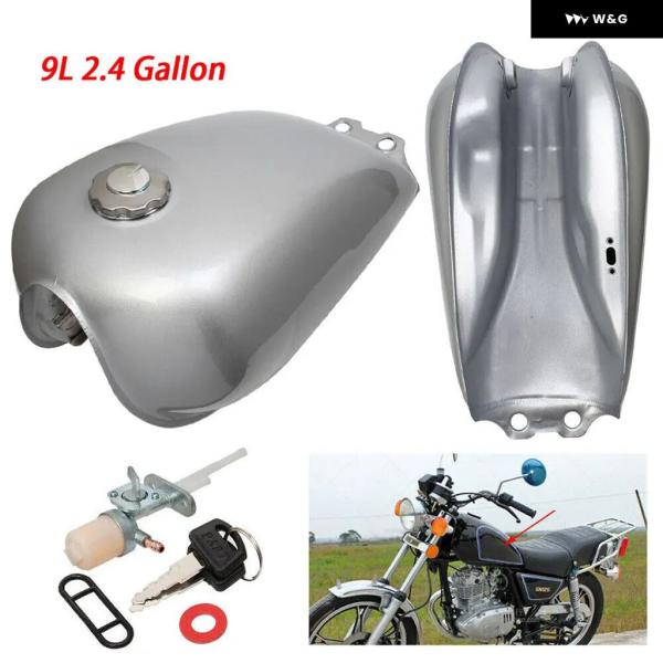 スズキ 汎用 オートバイ 9L 2.4 ガルガス燃料タンク GN125 GN250