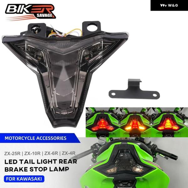 ini　Kawasaki ZX-25R フロントリヤテールライト 2024 ZX6R LEDテール ブレーキライト カワサキ NINJA ZX4R ZX25R