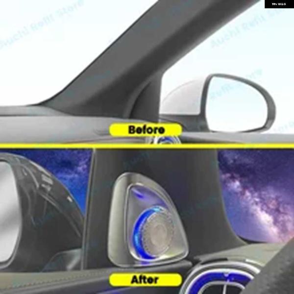 並行輸入品64色 4D回転ツイーター スピーカー アンビエントライト メルセデス ベンツ 4Dツイーター X254 GLC カー スピーカー オーディオ