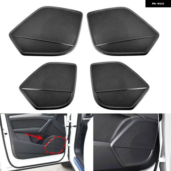 並行輸入品車用 フロントリア ドアサイド オーディオ スピーカー トリム ホーン パネル カバー アウディ Q5 2018 - 2