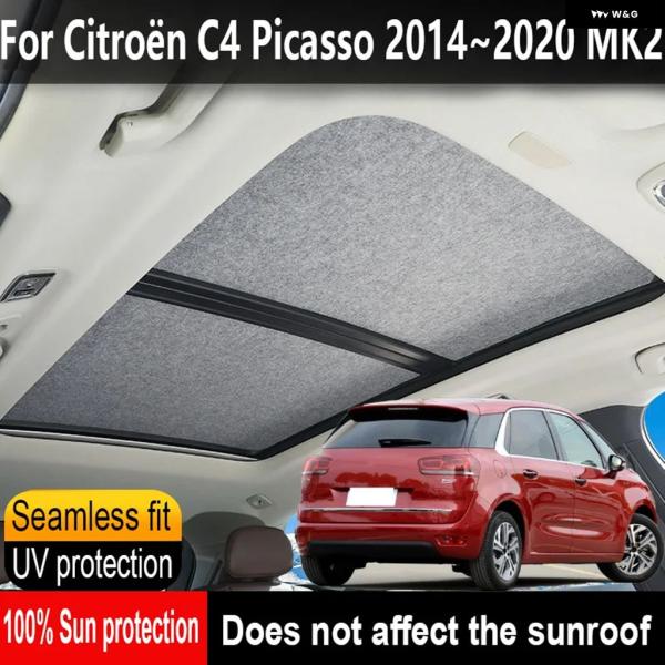 並行輸入品 サンルーフ断熱ルーフバイザー シトロエン C4 2014~2020 19 MK2 紫外線防止静電吸着スカイカーテンサンルーフ