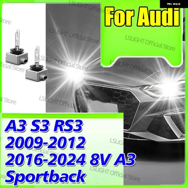 並行輸入品 HID キセノン ヘッドライト D3S 6000K 8000K 10000K アウディ A3 S3 RS3 2009-2012 2016-2024 