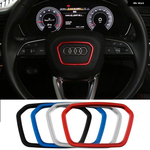 並行輸入品 アウディ A3 8Y A4 B9 Q3 Q5 SQ5 スポーツバック Q7 Q8 クワトロ S ライン用 ステアリングホイール トリム カバー 装飾