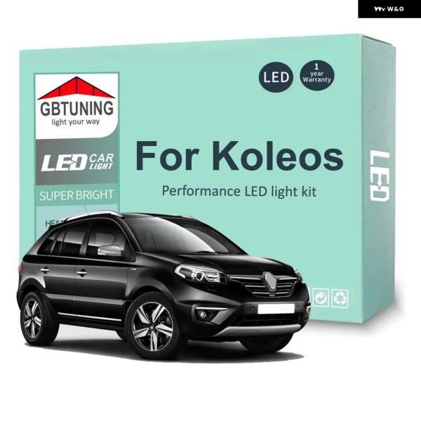 並行輸入品 ルノー コレオス 13 個 LED インテリア ライト バルブ キット - 16 車用 読書灯 ドーム トランク ランプ CANBUS 2008-2