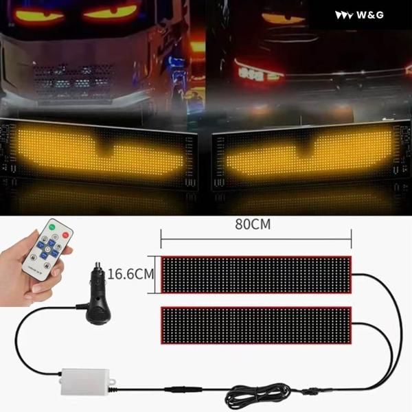 並行輸入品 2IN1 トラック 車 デビルアイ LED ピクセル パネル ライト