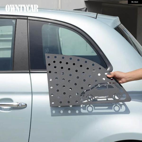 並行輸入品】フィアット 500 2007-2025 アルミ ブラック リア三角