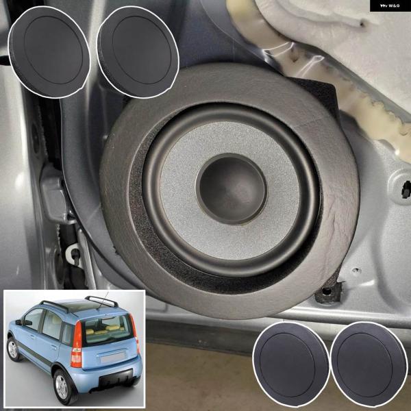 並行輸入品4X スピーカー リングベースドア トリム サウンド オーディオ 断熱6.5インチフィアットパンダ169MK3 2004/12/01
