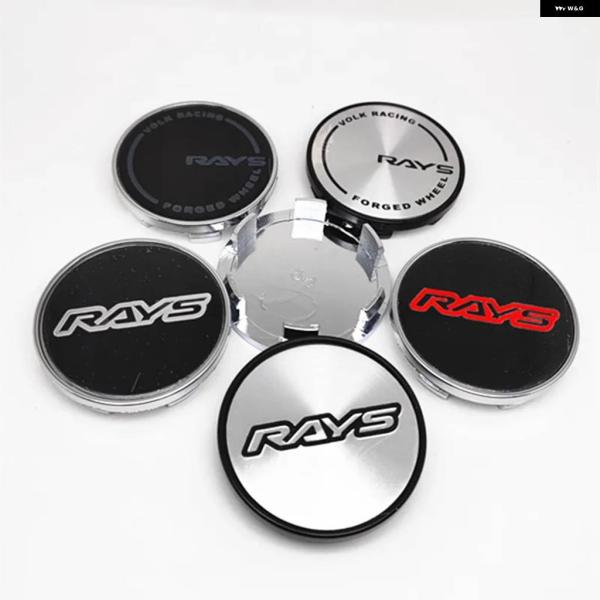 並行輸入品 4個 54MM 51MM ホイールセンターキャップ ハブ レイズ ボルクレーシング カーアクセサリー リム ダスト