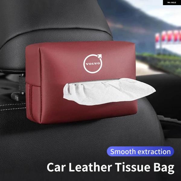 並行輸入品 車用ティッシュバッグ ペーパーケース 収納 用品 ボルボ XC90 XC60 C30 T6 S60 C70 XC40 V40 XC70 V70 V6