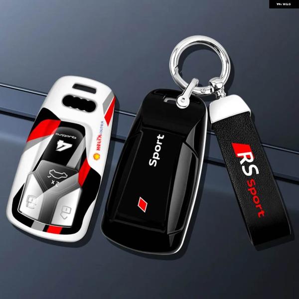並行輸入品 ABS + カーリモートキーケースカバー アウディ A4 B9 A5 A6 8S 8W Q5 Q7 4M S4 S5 S7 TT TTS TFSI 