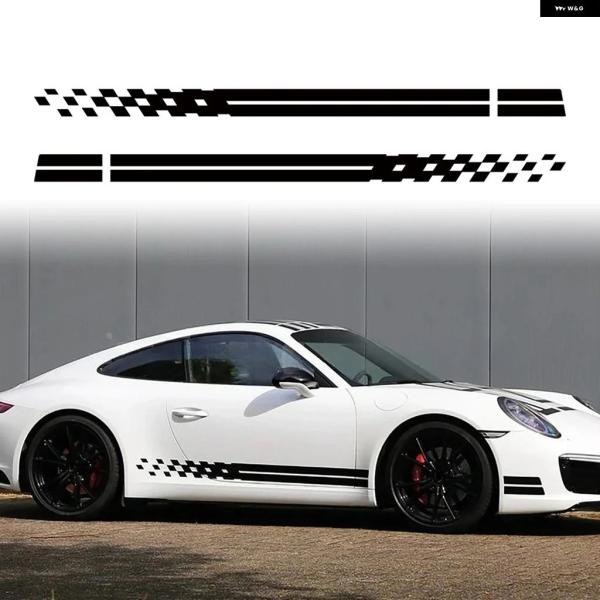 並行輸入品 ドア両側 デカール レーシングストライプ ステッカー 装飾 フォード フィエスタMK7 3ドアST ポルシェ