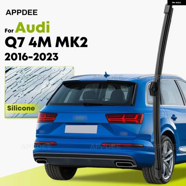 並行輸入品 アウディ Q7 4M MK2 2016-2023 シリコン リア ワイパー コーティング フロントガラス ワイパー ブレード 1/4インチ リア