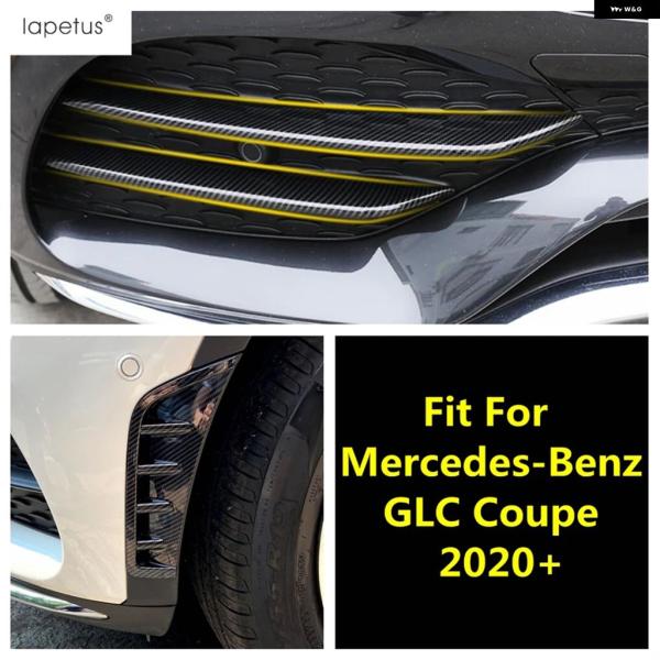 並行輸入品 メルセデス ベンツ GLC クーペ 2020 - 21 フロント フォグランプ アイブロウ バンパー エア インレット ベント グリル ストリップ 
