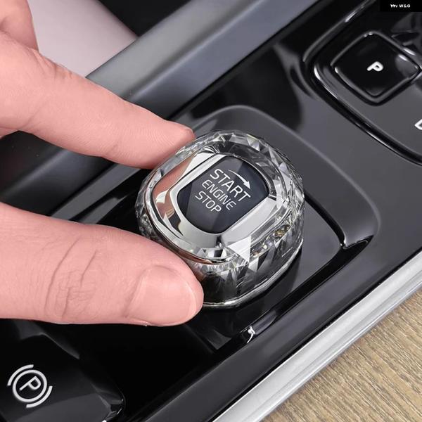 並行輸入品 ボルボ XC60 V60 S60 XC90 V90 S90 ワンクリックスタートクリスタルノブ 装飾 カバー 車内