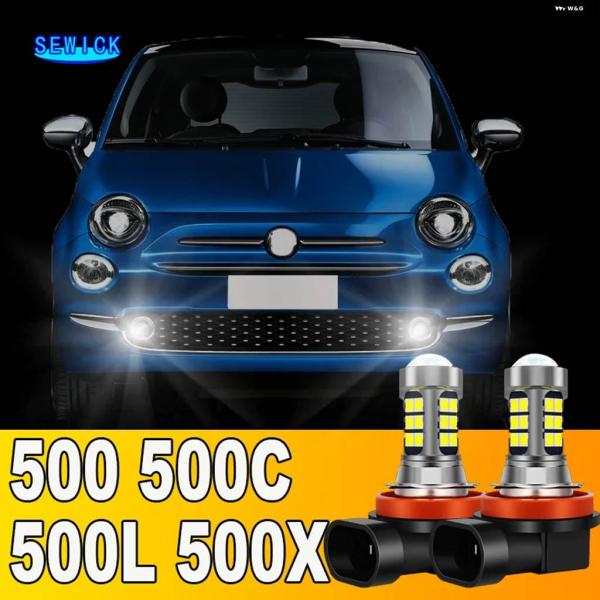 並行輸入品 LED フロントフォグランプバルブ フィアット 500 500C 500L 2007-2018 2007 - 16 パーツ アクセサリー