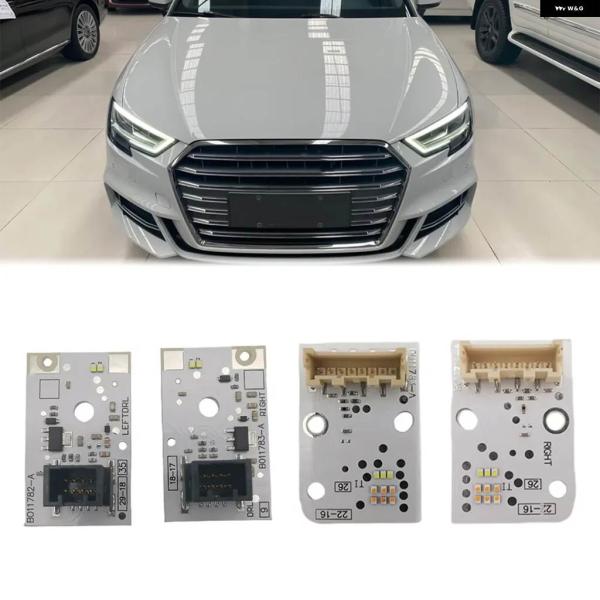 並行輸入品 ホワイト LED ボード 8V0998474A 2017 2018 2019 アウディ A3 S3 フル LED ヘッドライト デイタイム ランニン