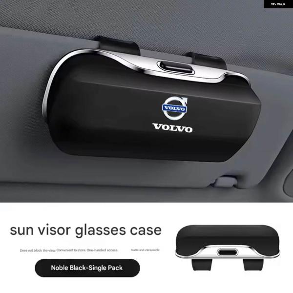並行輸入品 バイザーサングラス メガネ ケース メガネ ホルダー クリップ ボックス ボルボ XC90 XC60 V50 S60 V70 V60 V40 S90 O