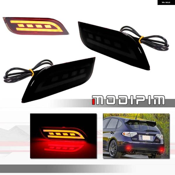 並行輸入品 赤色LEDリア バンパー リフレクター テール/ ブレーキライト リア フォグランプ スバル レガシィXIGALレヴォーグGXV