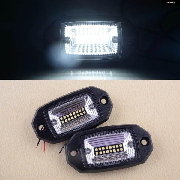 並行輸入品 2個 4インチ 12V 車用フラッシュ マウント LED ライトポッド フラッドビーム フロントワークライト バックランプ オフロード 170 度フラッ