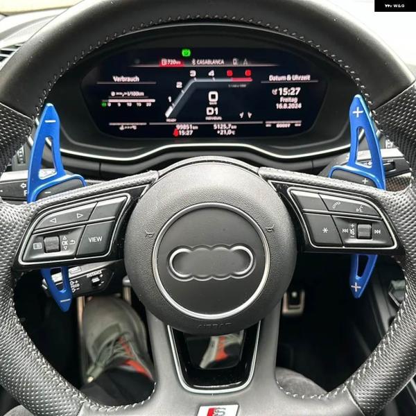 並行輸入品 アウディ A1 A4 S4 アバント A5 S5 スポーツバック S ライン 2021 - 24 車用 ステアリングホイール パドル シフト DSG