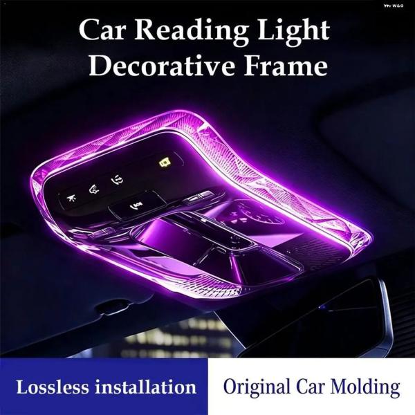 並行輸入品 クリスタル読書灯 フレーム 装飾 ステッカー メルセデス C クラス W206 GLC X254 E クラス W214 インテリア アクセサリーカバー