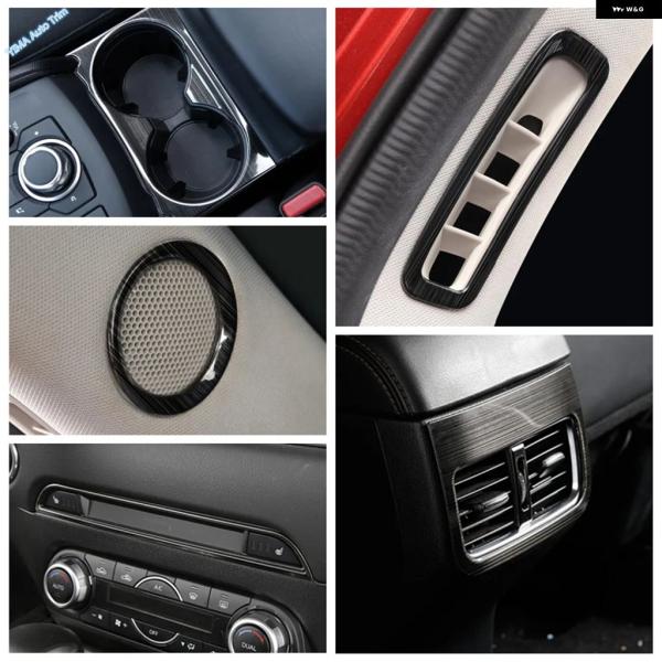 並行輸入品 ウィンドウ A ピラー ヘッドライト ランプ ライト エアコン スピーカー カバー トリム マツダ CX-5 CX-8 KG CX8 2017 - 