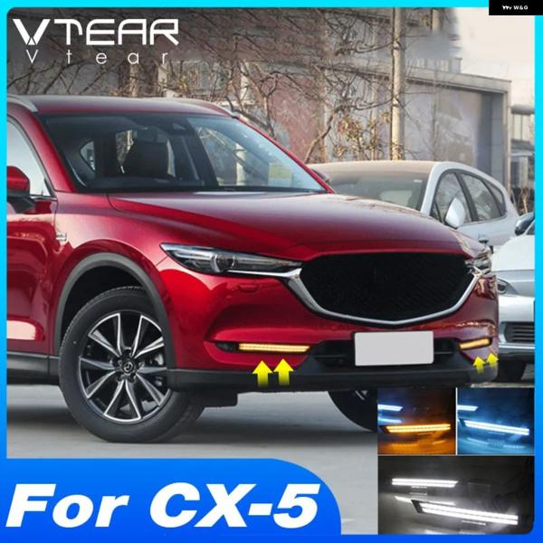 並行輸入品 ヘッドライト LED DRL デイタイム ランニングライト フォグランプ ダイナミック ウィンカーライト マツダ CX-5 KF 2017-2023