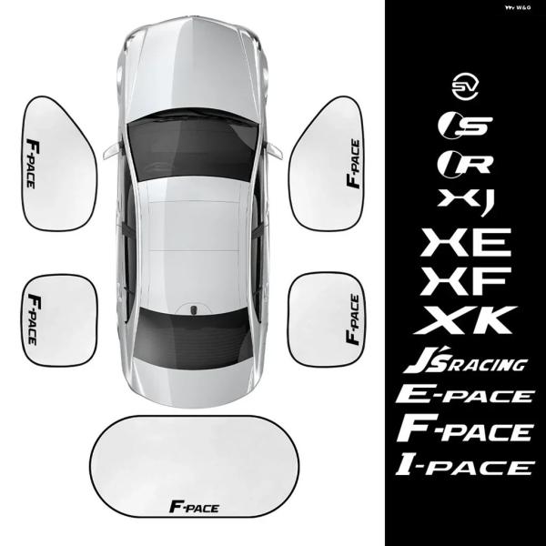 並行輸入品 カーサン シェード プロテクター サイドウィンドウ カバー シールドパラソルアクセサリージャガーF-PACE XF XE XJ I-PACE E-P