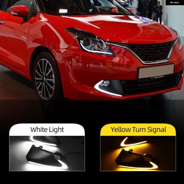 並行輸入品 スズキ バレーノ 2016 - 19年モデル用 LED デイタイム フォグランプ ウィンカー イエロー