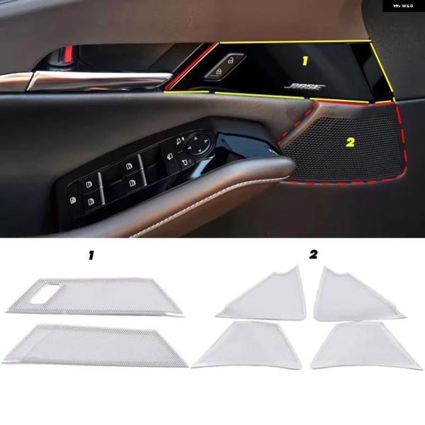 並行輸入品 マツダ CX30 CX-30 CX 30 2020 カー フロント ピラー ルーフ ホーン フード スピーカー カバー サウンド 装飾 フレーム ス