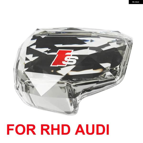 並行輸入品 右ドライブ RHD クリスタル ギア シフト ノブ レバー ハンドル ヘッド ハンドルボール カバー アウディ S4 S5 Q7 A4