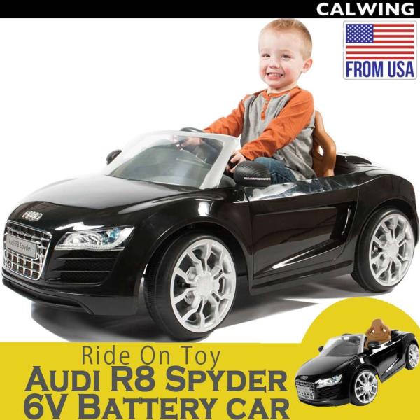 アウディ公認 電動乗用トイ アウディ R8スパイダー 6Vバッテリー付属 