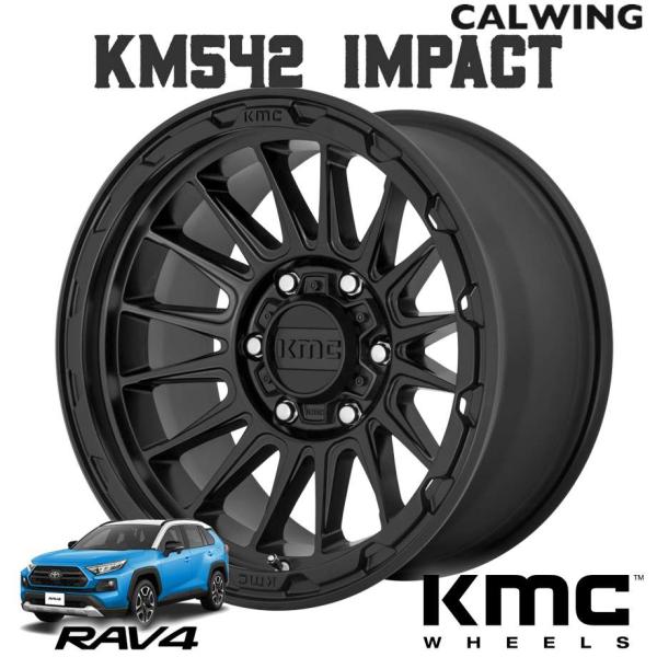 デリカ D5 | ホイール KM542 IMPACT 17X8+35 5X114.3 サテンブラック 1