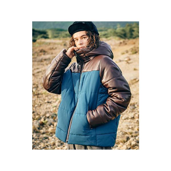 glamb（グラム） 【】Combination Padded Jacket コンビネーションパ