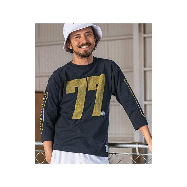 Tシャツ デザイン Tシャツ 777 スリーセブン イエロー : Tシャツ専門