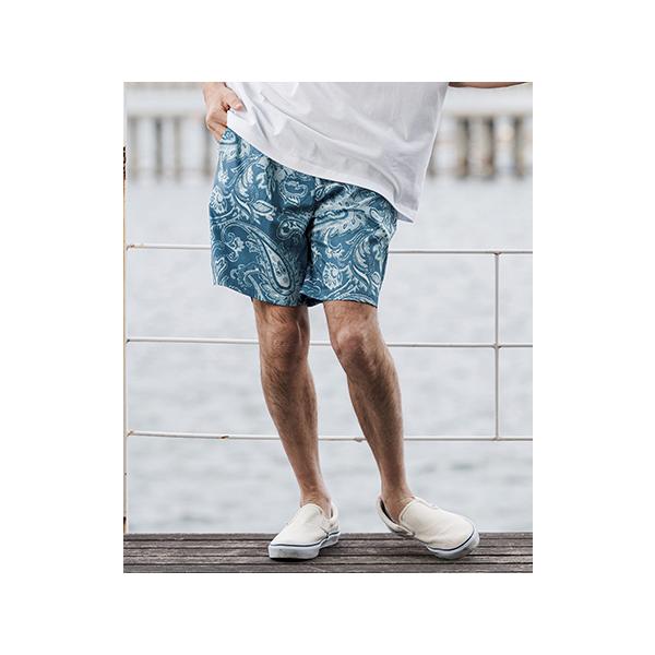 【CAMBIO(カンビオ)】Lightweight Fabric Classic Paisley Short Pants ショートパンツ(CAM26SS-004)