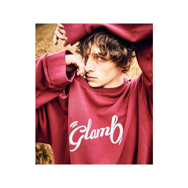 glamb Boat Neck Logo Sweat ボートネックロゴスウェット - トップス