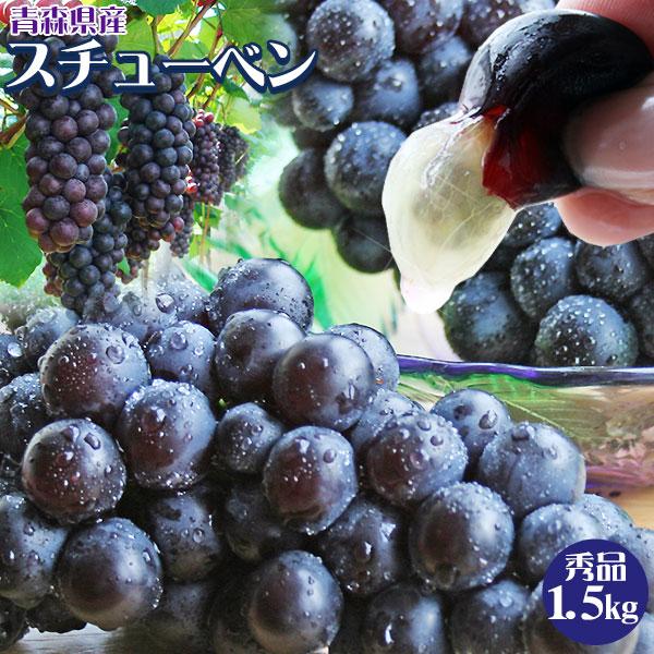青森県産ぶどう スチューベン1.5kg】(4-7房入 サイズMー2L混合)贈答用
