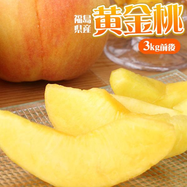 本場の 黄桃 贈答用 秀品 送料無料 お徳用【福島県産 3kg前後】（9-13  