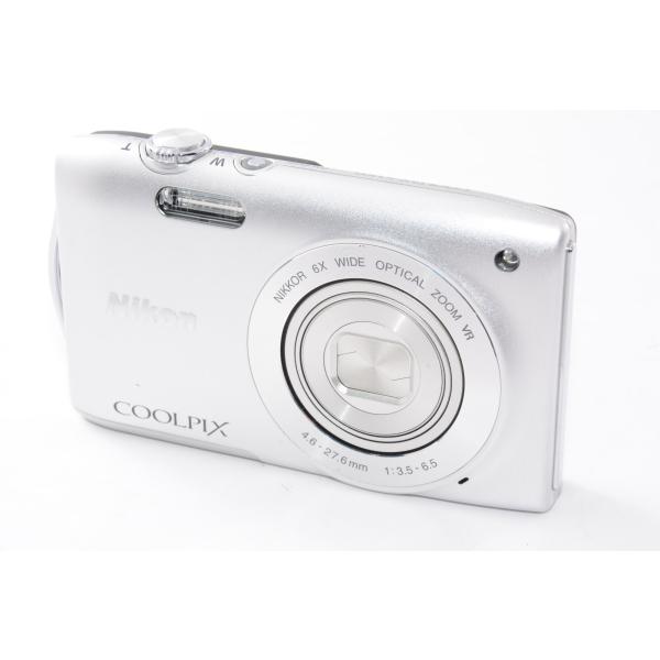 中古】【外観特上級】Nikon デジタルカメラ COOLPIX S3300 クリスタル