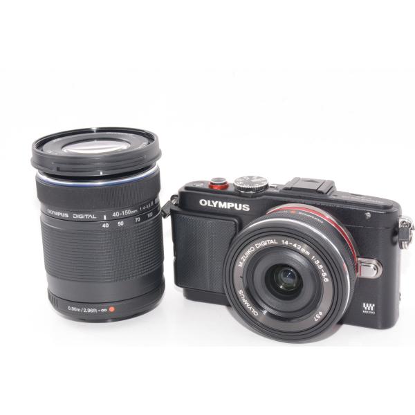 【中古】【外観並級】OLYMPUS ミラーレス一眼 PEN Lite E-PL6 EZダブルズームキット