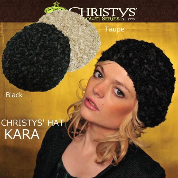 ニット帽 レディース CHRISTYS' HAT クリスティーズ ハット KARA もこもこ ニット帽 Knit Cap 男女兼用 秋 冬 ベレー帽 Christy's HAT SALE