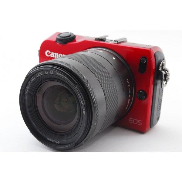 キヤノン Canon EOS M レッド レンズセット 美品 軽量コンパクト
