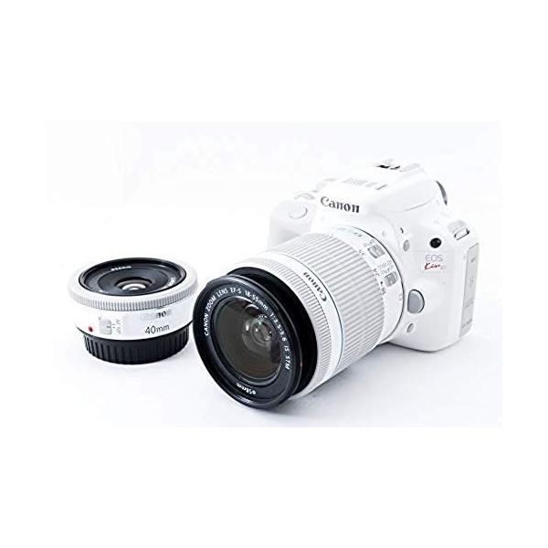 ✨️ Canon EOS Kiss X7 ホワイト ✨️新品級 単焦点レンズ付き キヤノン（Canon） Canon EOS Kiss X7 ダブルレンズキット ホワイト