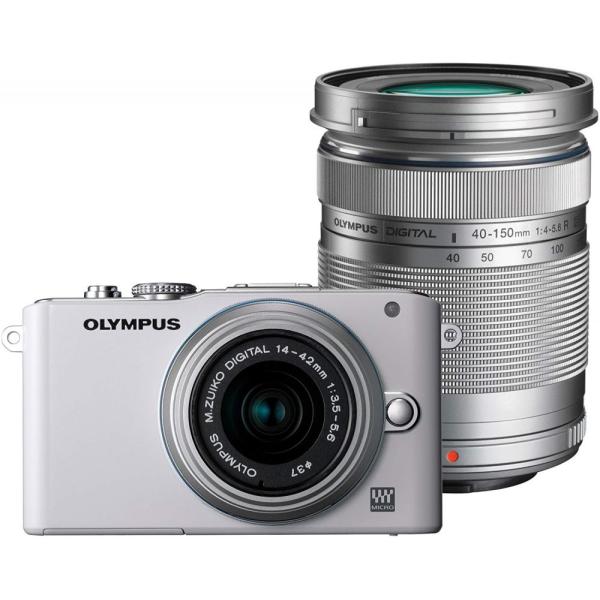 超美品 E-PL3 ホワイト ボディ オリンパス（OLYMPUS） OLYMPUS E-PL3 ダブルズームキット ホワイト