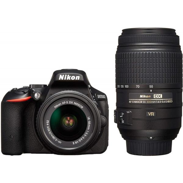 ニコン Nikon D5500 ダブルズームキット ブラック SDカード付き