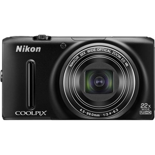 ニコン Nikon COOLPIX S9500 光学22倍ズーム Wi-Fi対応 マットブラック S9500BK SDカード付き &lt;プレゼント包装承ります&gt;