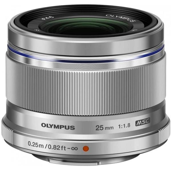 Olympus M Zuiko Digital 店舗 25mm シルバー 単焦点レンズ F1 8 マイクロフォーサーズ用